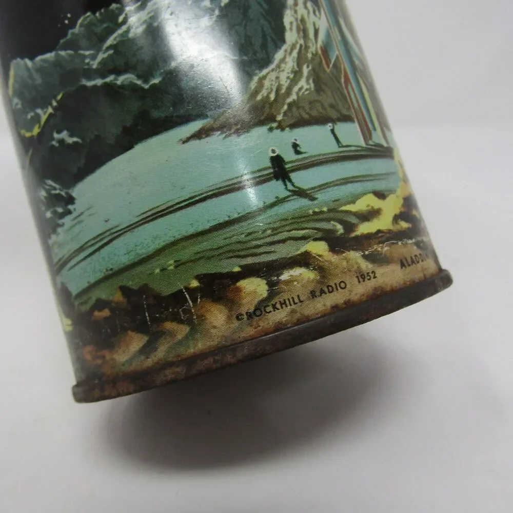 Vintage Tom Corbett Space Cadet Thermos Bottle Aladdin 1952 Sci-Fi Collectible